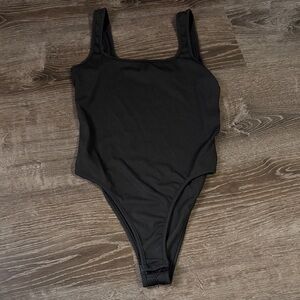 Black Sleeveless Bodysuit